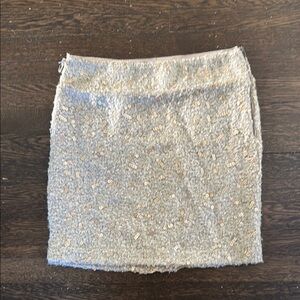 Gold sequin mini skirt